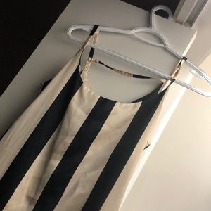 Tan and black stripped dress